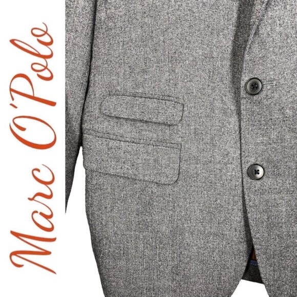 MARC O’POLO Wool Blend 2-Button Gray Tibro Blazer Jacket, Size 46 (US Small) - Picture 8 of 10